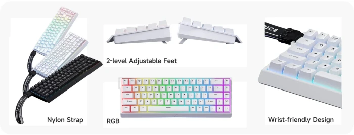 MCHOSE Ace 68 White 8K - Linear