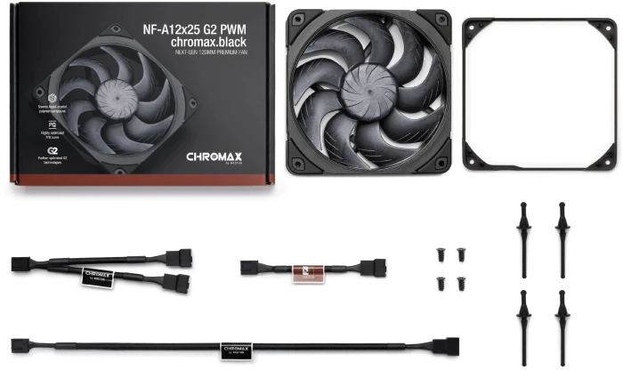 Noctua NF-A12x25 G2 chromax.black