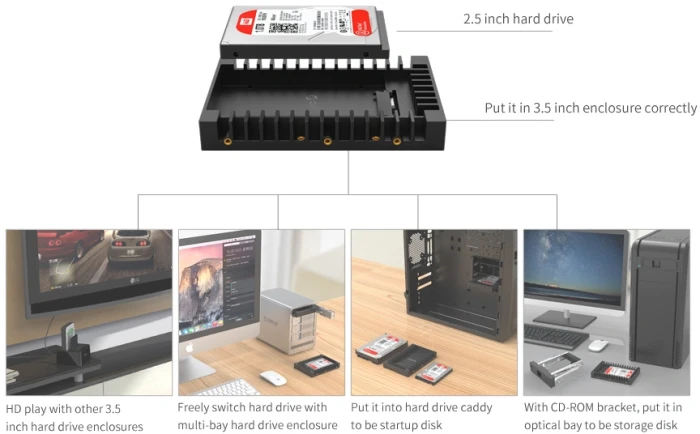Orico Адаптер SSD/HDD 2.5" to 3.5"