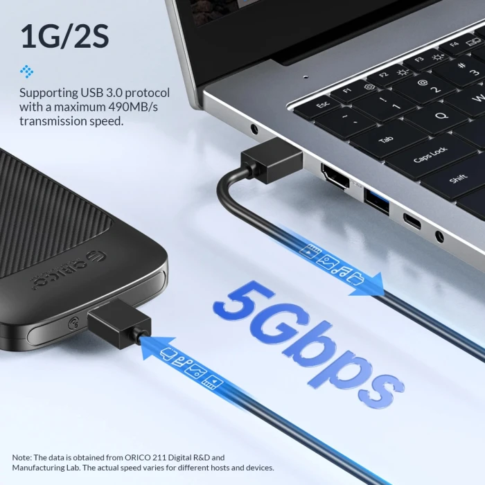 Orico 2020C3 кутия за диск 2.5" USB-C