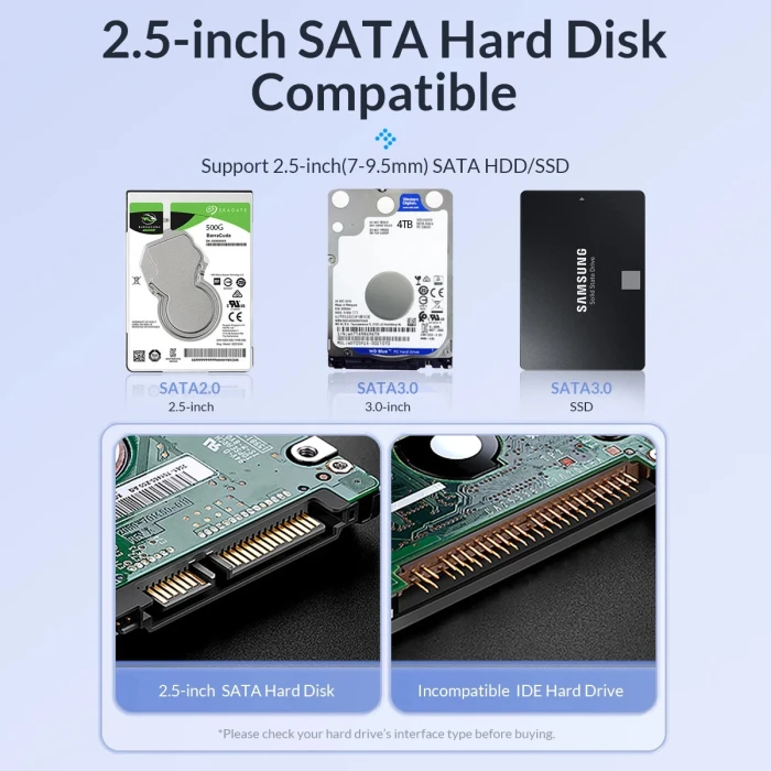 Orico 2020C3 кутия за диск 2.5" USB-C