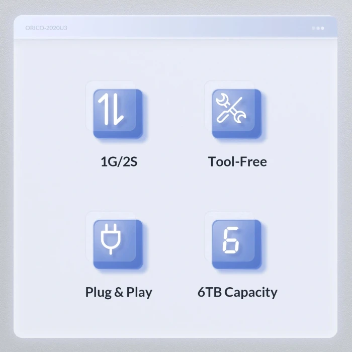 Orico 2020C3 кутия за диск 2.5" USB-C