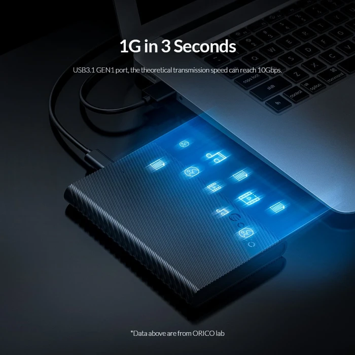 Orico 2521C3 кутия за диск 2.5" USB-C