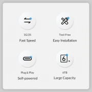 Orico 2577C3 кутия за диск 2.5" USB-C