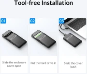 Orico 2577C3 кутия за диск 2.5" USB-C