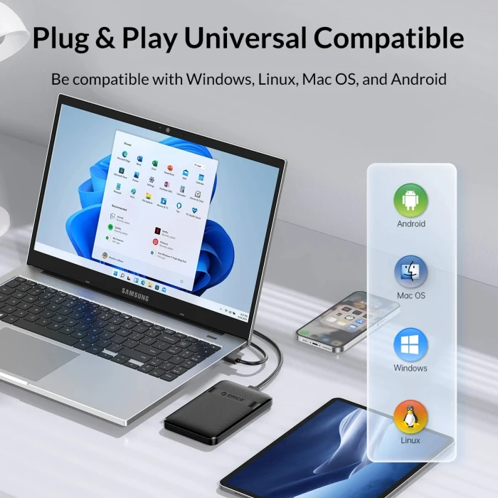 Orico 2577C3 кутия за диск 2.5" USB-C