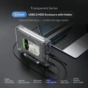 Orico transparent кутия за диск 3.5"