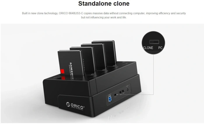 Orico USB Dock 4 x 2.5"/3.5" - Clone