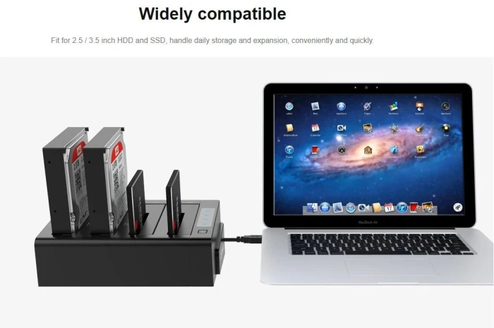 Orico USB Dock 4 x 2.5"/3.5" - Clone