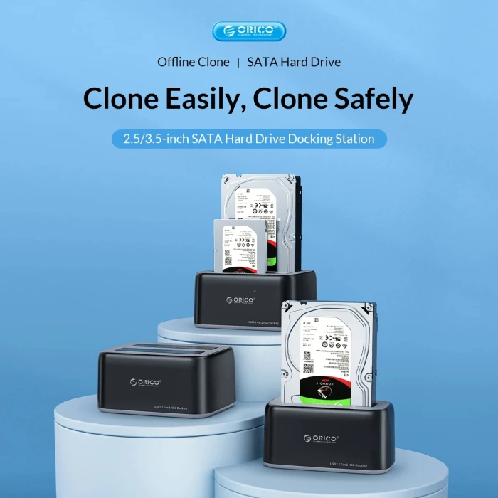 Orico Dock HDD/SSD - 2.5/3.5" USB-C/A