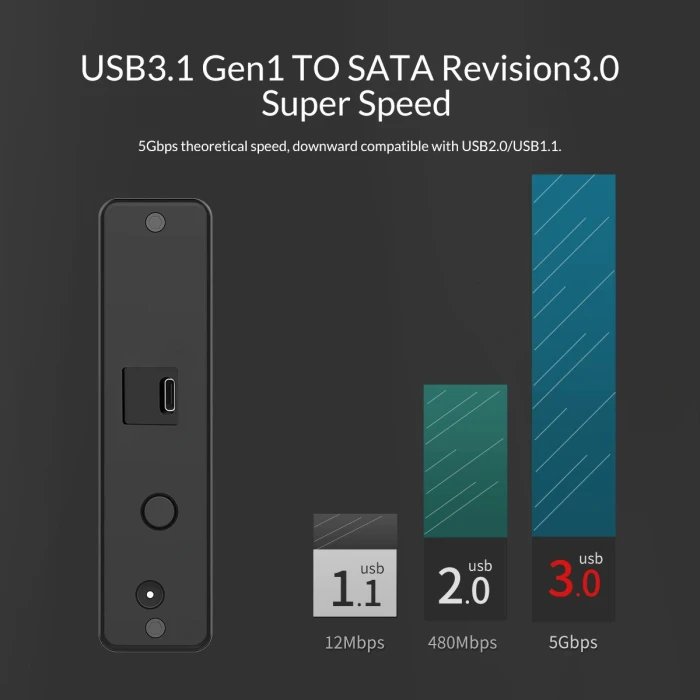 Orico 7688C3 кутия за диск 3.5" USB-C