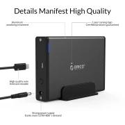 Orico 7688C3 кутия за диск 3.5" USB-C