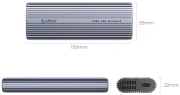 Orico ACOM2-U4 NVMe USB-C/A 40Gbps