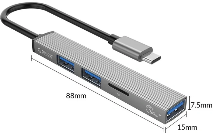 Orico AH-12F 3 x USB + microSD
