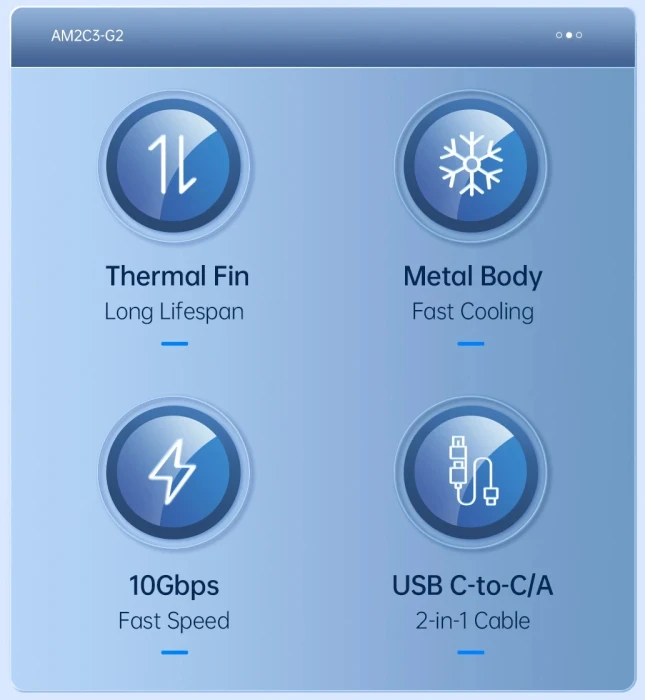 Orico AM2C3-2N Dual-Bay M.2 NVMe