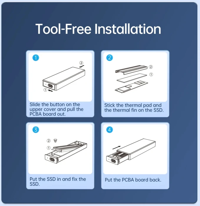 Orico AM2C3-G2 M.2 NVMe USB-C