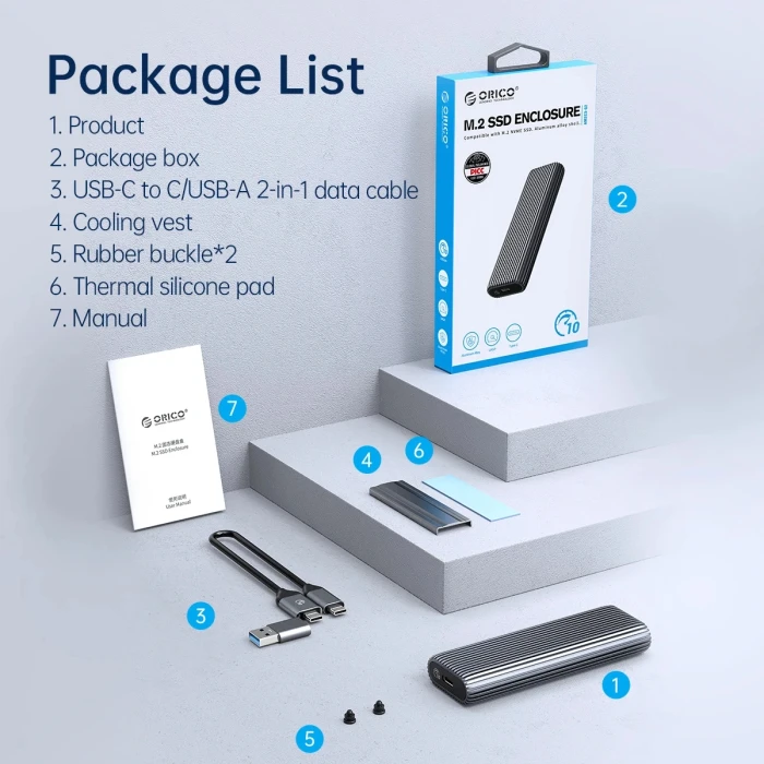 Orico AM2C3-G2 M.2 NVMe USB-C