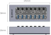 Orico AT2U3-7AB 7 x USB 5Gbps
