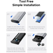 Orico AXM2-G2-GY M.2 NVMe USB-C