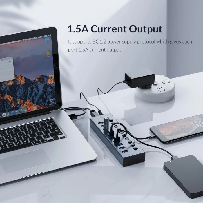 Orico с адаптер BT2U3 7 x USB 5Gbps