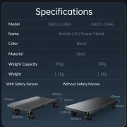 Orico поставка за компютър CPB6-BK