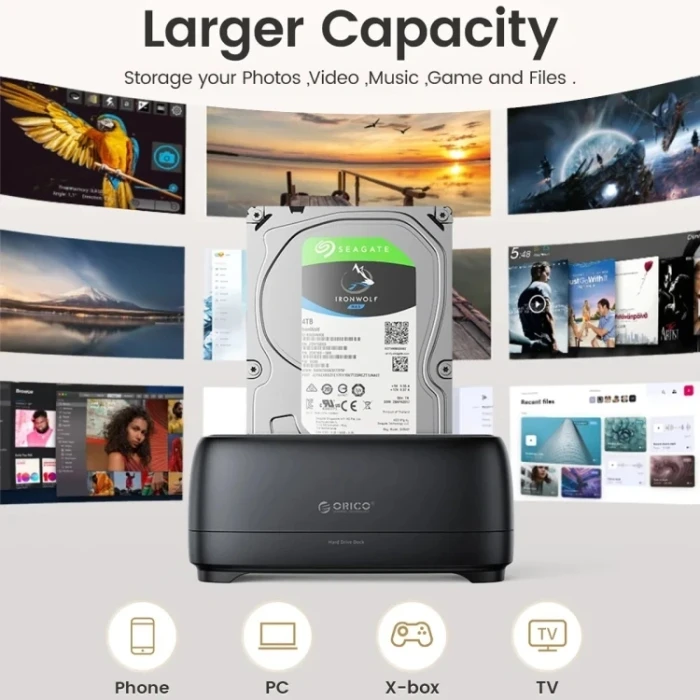 Orico Dock HDD/SSD - 2.5/3.5" USB-C/A