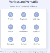 Orico FL02-BK 4 x USB 2.0