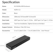 Orico M2PV-C3 M.2 NVMe USB-C