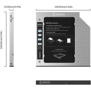 Orico Caddy 9.0-9.5mm with LED/switch