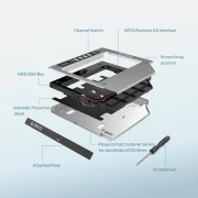 Orico Caddy 9.0-9.5mm with LED/switch