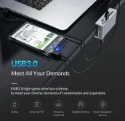 Orico HUB Clip Type SD USB 3.0 Aluminum