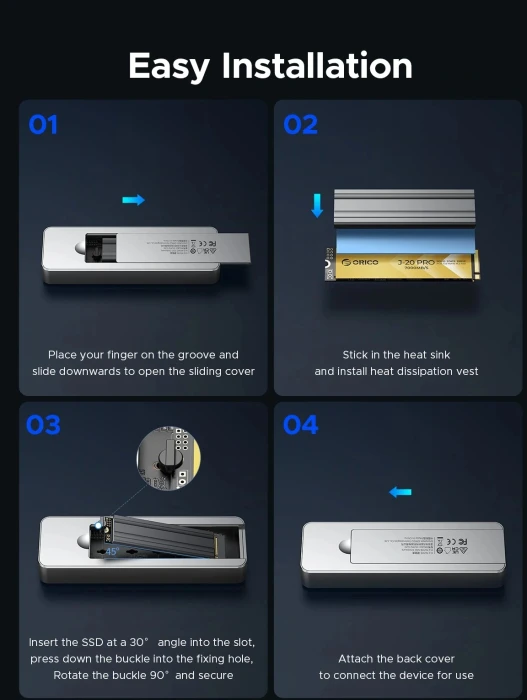 Orico OUM2-G20 M.2 NVMe USB-C 20Gbps