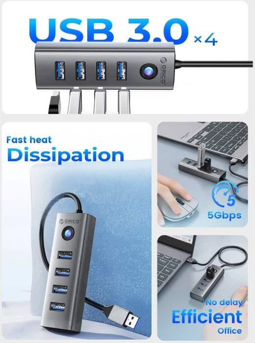 Orico PDD4U-U3 4 x USB 5Gbps