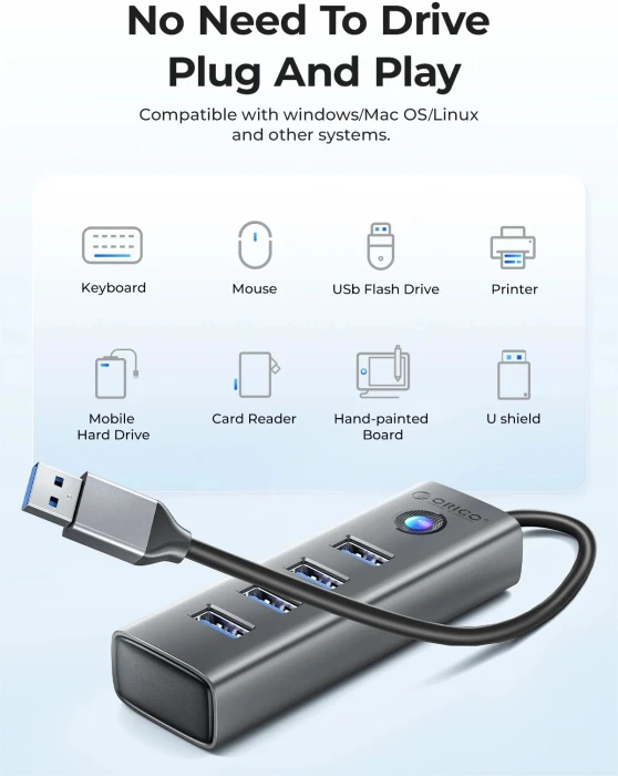 Orico PDD4U-U3 4 x USB 5Gbps