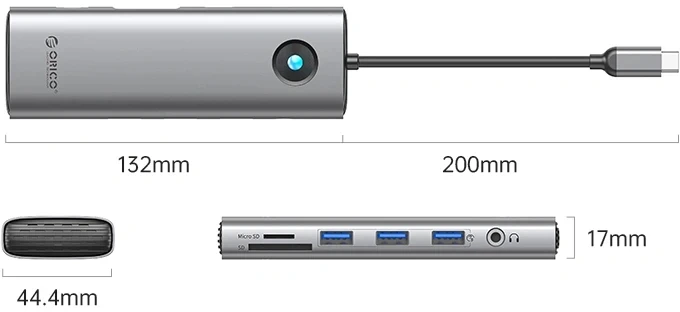 Orico USB-C HUB - HDMI LAN VGA
