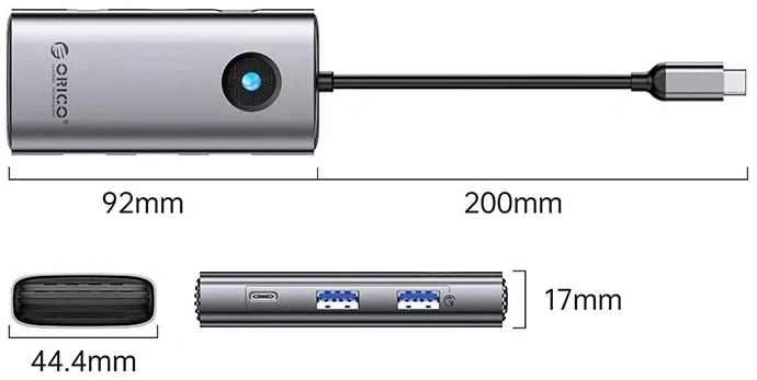 Orico PW11-6PCR 6in1 USB-C
