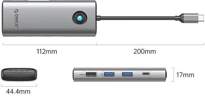 Orico USB-C HUB - PD 100W HDMI LAN VGA