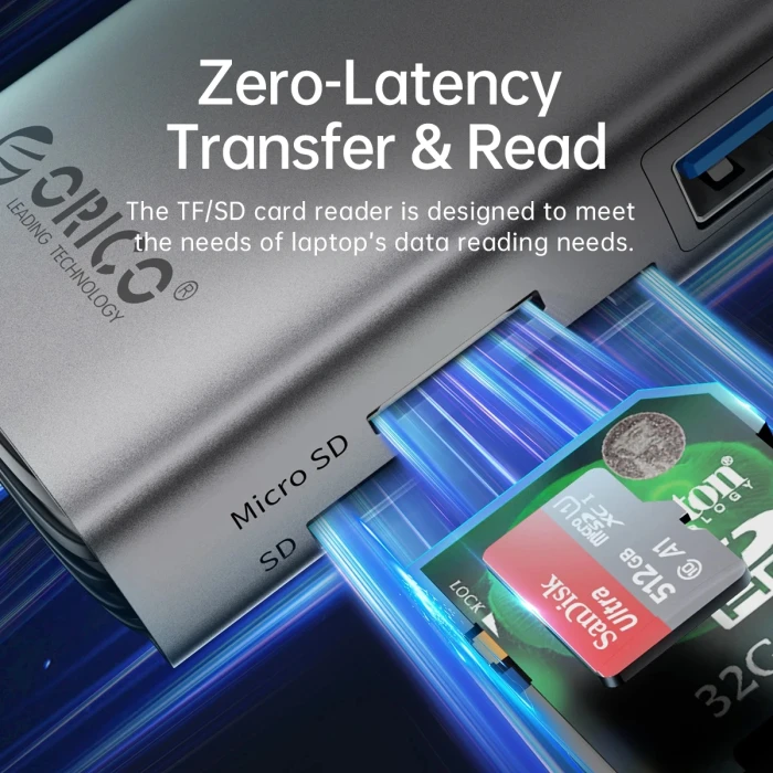 Orico USB-C HUB - PD 100W HDMI LAN VGA