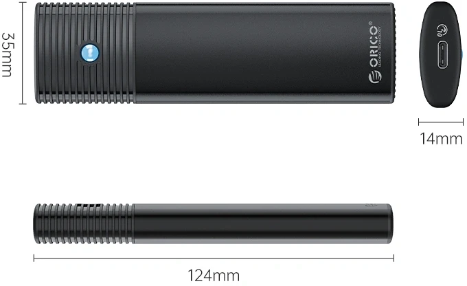 Orico PWM2 Black M.2 NVMe USB-C
