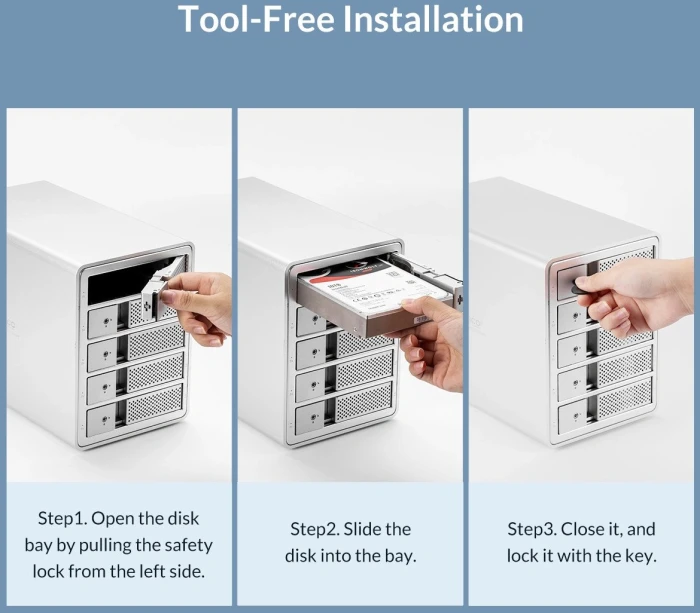 Orico 9548RU3 Dock 4 x 3.5" Raid Clone