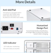 Orico 9548RU3 Dock 4 x 3.5" Raid Clone