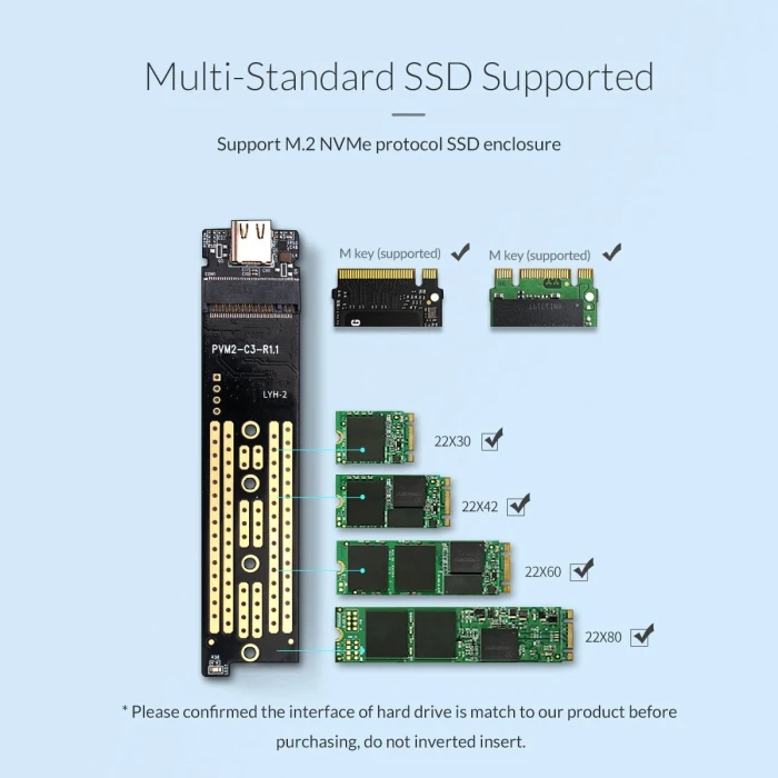 Orico TCM2-C3 M.2 NVMe USB-C