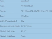 Orico поставка за лаптоп Laptop Stand - White - PFB-A24-WH