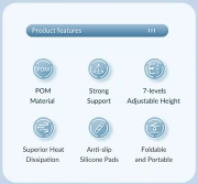 Orico поставка за лаптоп Laptop Stand - Black - PFB-A24-BK