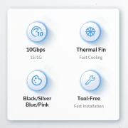 Orico PWM2 Black M.2 NVMe USB-C
