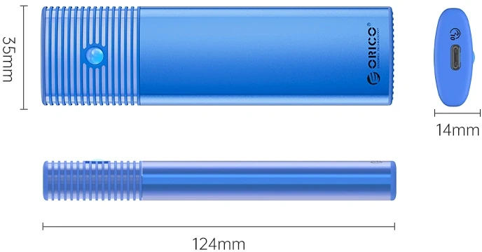 Orico PWM2 Blue M.2 NVMe USB-C