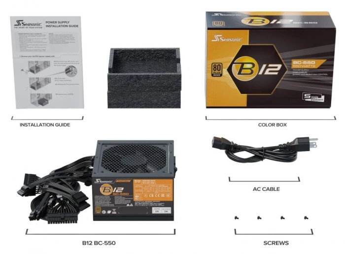 Seasonic B12 BC-550 Bronze 550W