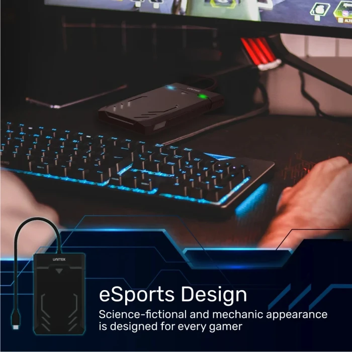 Unitek Y-3036A кутия за диск 2.5" USB-C