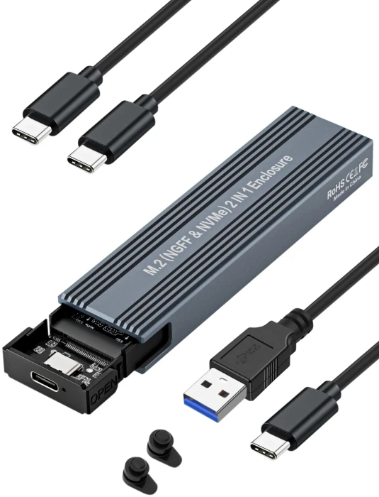 VCom 10Gbps USB3.1 M.2 NVMe & SATA