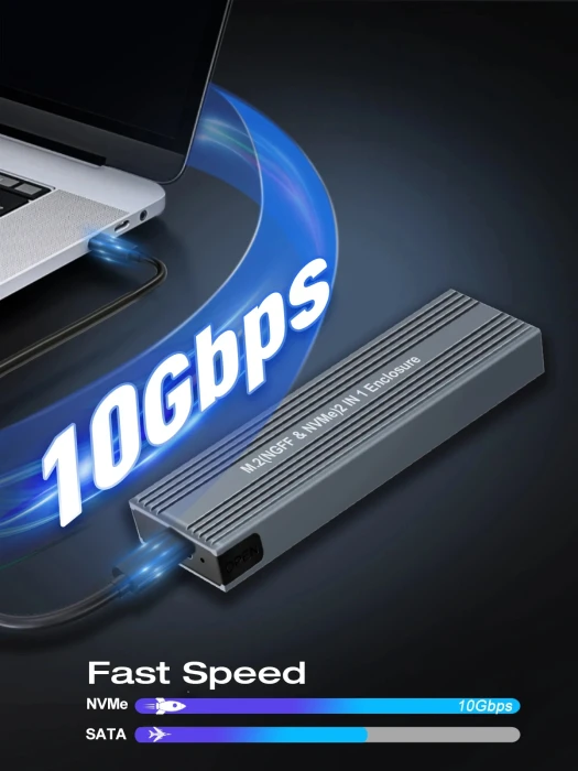 VCom 10Gbps USB3.1 M.2 NVMe & SATA